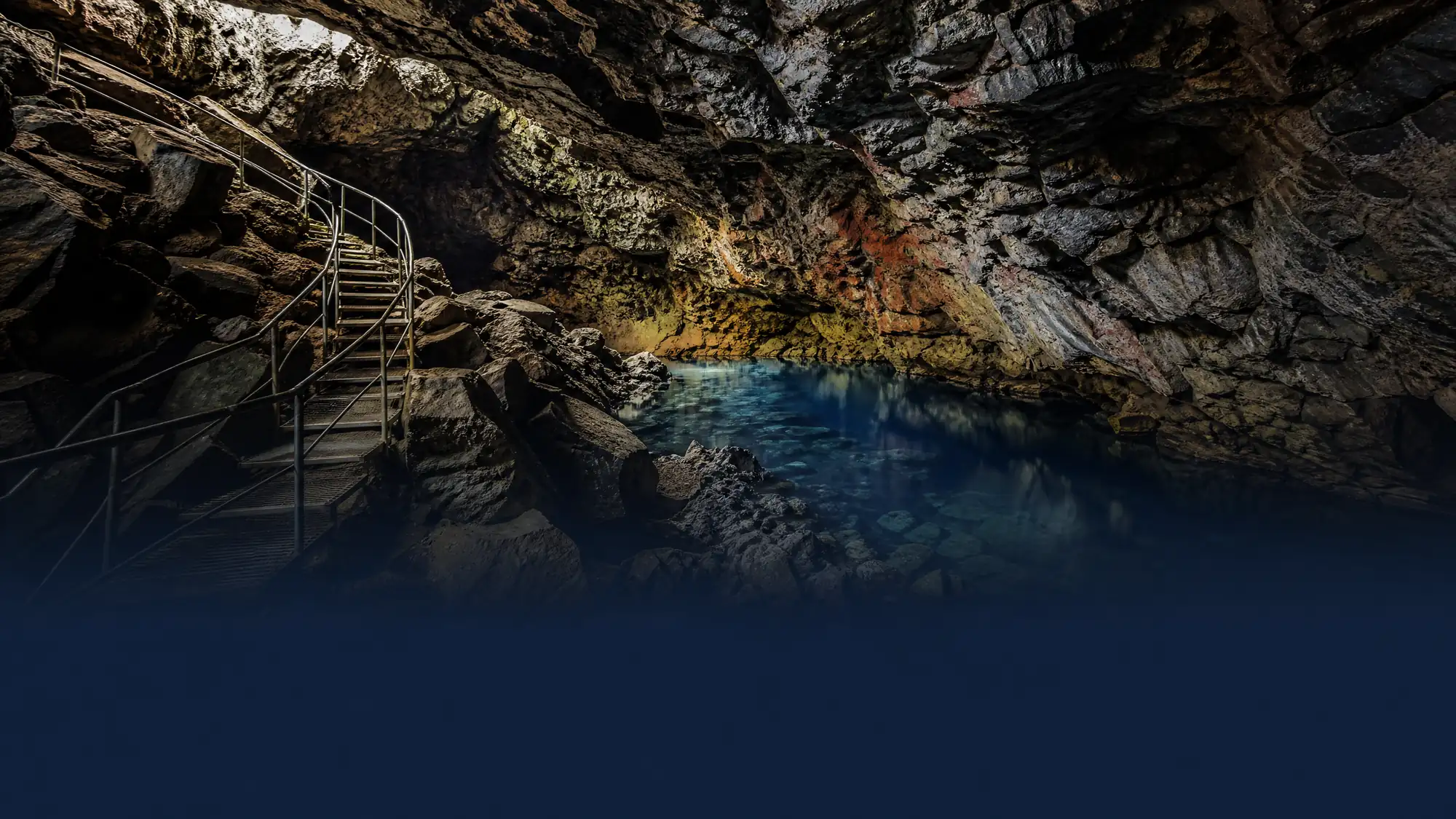 Descend 35 meters into an 8,000-year-old lava tube. Explore 200 meters of underground rock formations on a mandatory guided tour.