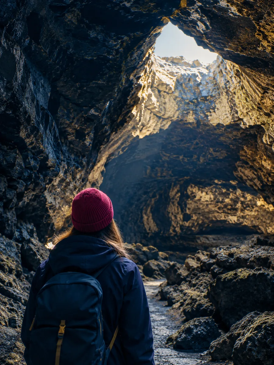 View at Vatnshellir Cave